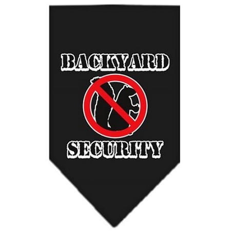 Mirage Pet Products Backyard Security Screen Print Bandana Black Large