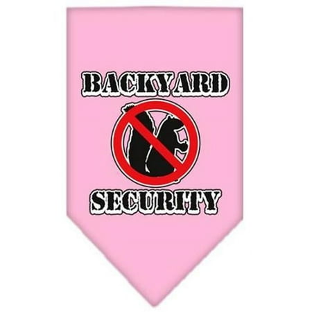 Mirage Pet Products Backyard Security Screen Print Bandana Light Pink Large