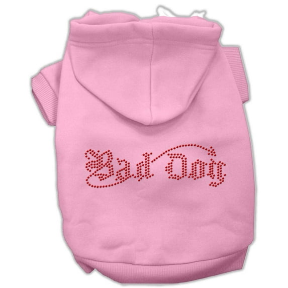Pet, Dog Cat Hoodie Rhinestone, "Bad Dog"