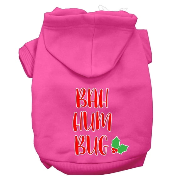 Christmas Pet Dog Cat Hoodie Screen Printed, "Bah Humbug"