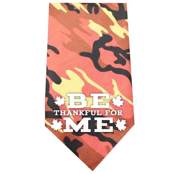 Mirage Pet Products Be Thankful for Me Screen Print Bandana