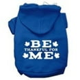 thumbnail image 1 of Thanksgiving Pet Dog  Cat Hoodie Screen Printed, "Be Thankful for Me", 1 of 11