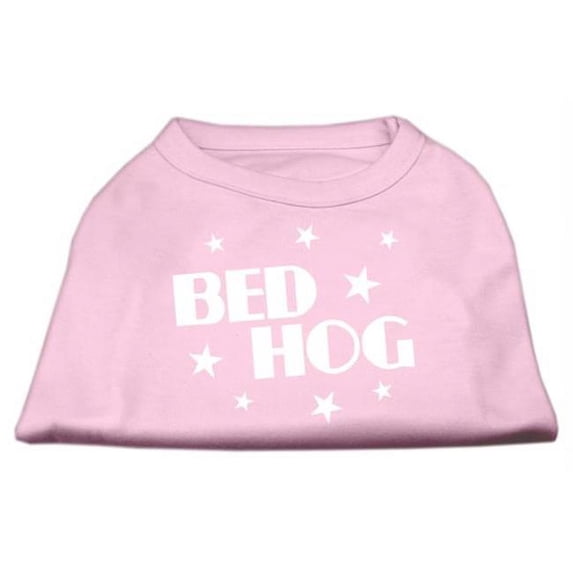 Mirage Pet Products Bed Hog Screen Printed Shirt Light Pink Lg - 14