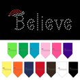 thumbnail image 1 of Christmas Pet and Dog Bandana Rhinestone, "Believe", 1 of 10
