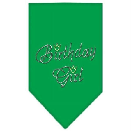 Mirage Pet Products Birthday Girl Rhinestone Bandana Emerald Green Small