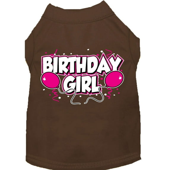 Pet Dog Cat Shirt Screen Printed, "Birthday Girl"