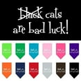 thumbnail image 1 of Halloween Pet and Dog Bandana Screen Printed, "Black Cats are Bad Luck", 1 of 10