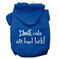 thumbnail image 1 of Halloween Pet, Dog  Cat Hoodie Screen Printed, "Black Cats Are Bad Luck", 1 of 11