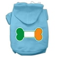 thumbnail image 1 of Pet Dog  Cat Hoodie Screen Printed, "Bone Shaped Ireland Flag", 1 of 10