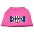 thumbnail image 1 of Mirage Pet Products  Bonely in America Screen Print Shirt Bright Pink Med - 12, 1 of 1