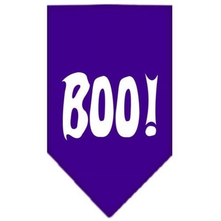 Mirage Pet Products Boo! Screen Print Bandana Purple Small