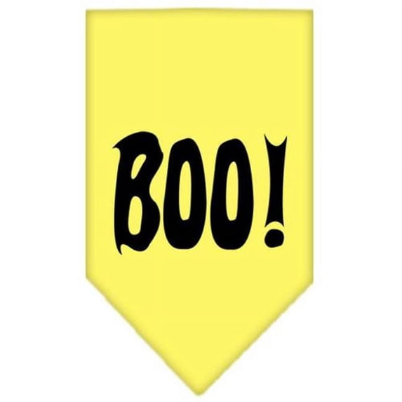 Mirage Pet Products Boo! Screen Print Bandana Yellow Small