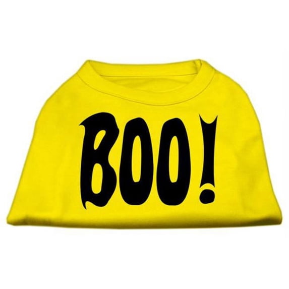 Mirage Pet Products Boo! Screen Print Shirts Yellow Lg - 14