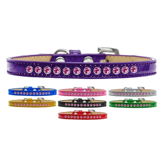 Dog, Puppy Pet Ice Cream Collar, "Bright Pink Crystal Rimsets"