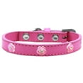 thumbnail image 1 of Dog, Puppy  Pet Widget Fashion Collar, "Bright Pink Roses", 1 of 10
