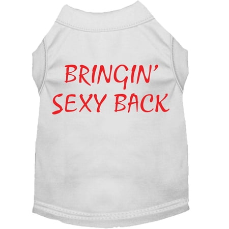 Pet Dog Cat Shirt Screen Printed, "Bringin Sexy Back"