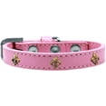 thumbnail image 1 of Dog, Puppy  Pet Widget Fashion Collar, "Bronze Fleur De Lis", 1 of 10
