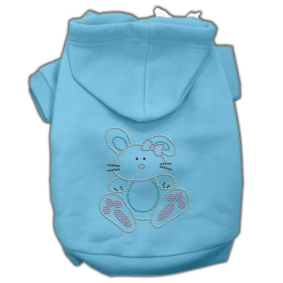 Pet, Dog Cat Hoodie Rhinestone, "Bunny"