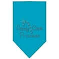 thumbnail image 1 of Mirage Pet Products  Candy Cane Princess Rhinestone Bandana Turquoise Large, 1 of 1
