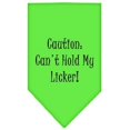 thumbnail image 1 of Mirage Pet Products  Cant Hold My Licker Screen Print Bandana Lime Green Small, 1 of 1