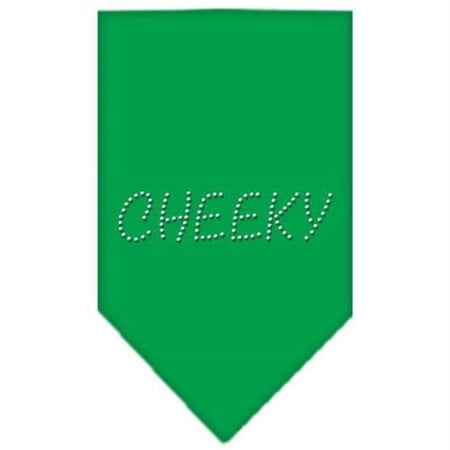 Mirage Pet Products Cheeky Rhinestone Bandana Emerald Green Small
