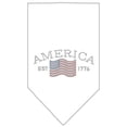 thumbnail image 1 of Mirage Pet Products  Classic American Rhinestone Bandana White Small, 1 of 1