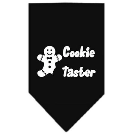 Mirage Pet Products Cookie Taster Screen Print Bandana Black Large