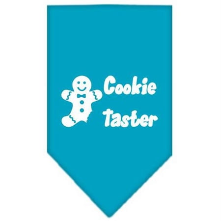 Mirage Pet Products Cookie Taster Screen Print Bandana Turquoise Small