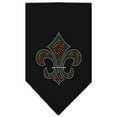 thumbnail image 1 of Christmas Pet and Dog Bandana Rhinestone, "Christmas Fleur De Lis", 1 of 9