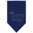 thumbnail image 1 of Mirage Pet Santa Baby Rhinestone Bandana Navy Blue Small, 1 of 9
