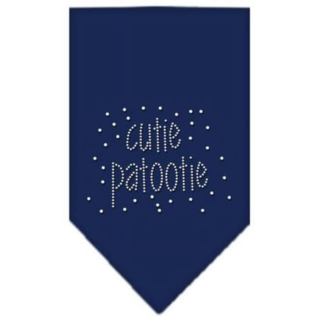 Mirage Pet Products Cutie Patootie Rhinestone Bandana Navy Blue large