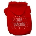 thumbnail image 1 of Pet, Dog  Cat Hoodie Rhinestone, "Cutie Patootie", 1 of 6