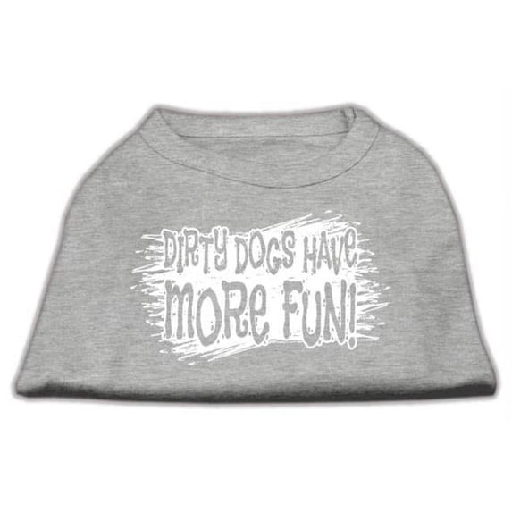Mirage Pet Products Dirty Dogs Screen Print Shirt Grey XXXL - 20