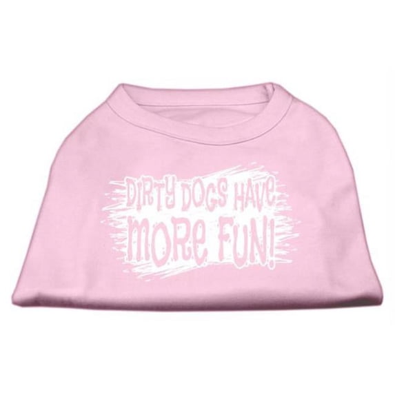 Mirage Pet Products Dirty Dogs Screen Print Shirt Light Pink XS - 8