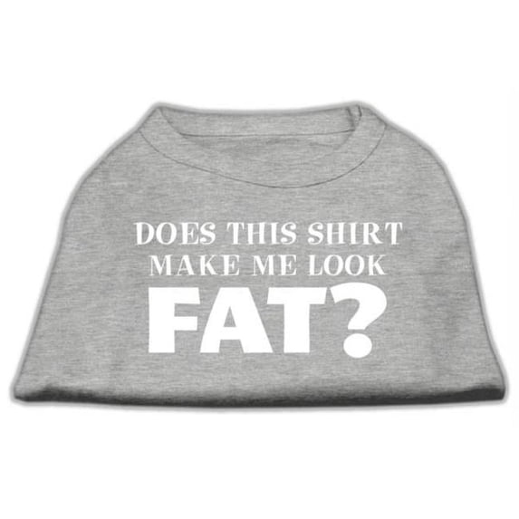 Mirage Pet Products Does This Shirt Make Me Look Fat? Screen Printed Shirt Grey XXL - 18