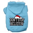 thumbnail image 1 of Christmas Pet Dog  Cat Hoodie Screen Printed, "Don't Stop Believin", 1 of 10