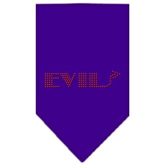 Mirage Pet Products Evil Rhinestone Bandana Purple Small