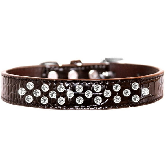 Dog, Puppy and Pet Designer Croc Collar, "Sprinkles Clear Jewel Rimsets"