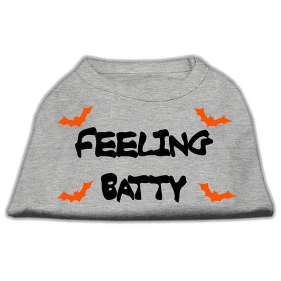 Mirage Pet Products Feeling Batty Screen Print Shirts Grey XL - 16