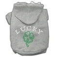 thumbnail image 1 of Pet, Dog  Cat Hoodie Rhinestone, "Four Leaf Clover Outline", 1 of 7