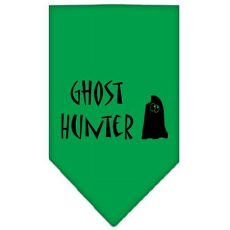 Mirage Pet Products Ghost Hunter Screen Print Bandana Emerald Green Large