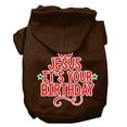 thumbnail image 1 of Christmas Pet Dog  Cat Hoodie Screen Printed, "Go Jesus, It's Your Birthday", 1 of 11