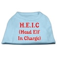 thumbnail image 1 of Mirage Pet Products  Head Elf In Charge Screen Print Shirt Baby Blue XXL - 18, 1 of 1