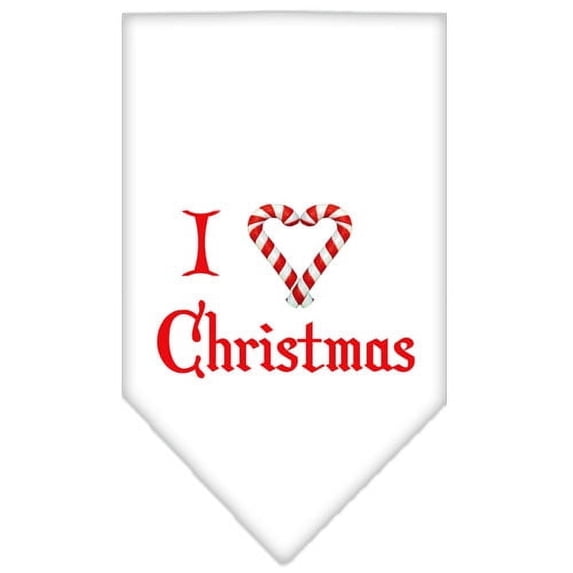 Mirage Pet Products Heart Christmas Screen Print Bandana for Pets