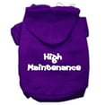 thumbnail image 1 of Pet, Dog  Cat Hoodie Screen Printed, "High Maintenance", 1 of 10