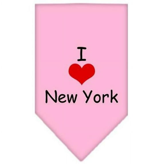 Mirage Pet Products I Heart New York Screen Print Bandana Light Pink Small