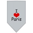 thumbnail image 1 of Mirage Pet Products  I Heart Paris Screen Print Bandana - Grey - Large, 1 of 1