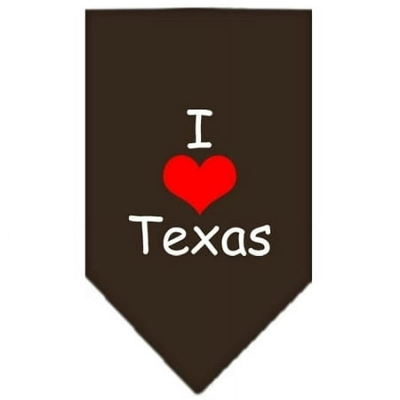 Mirage Pet Products I Heart Texas Screen Print Bandana