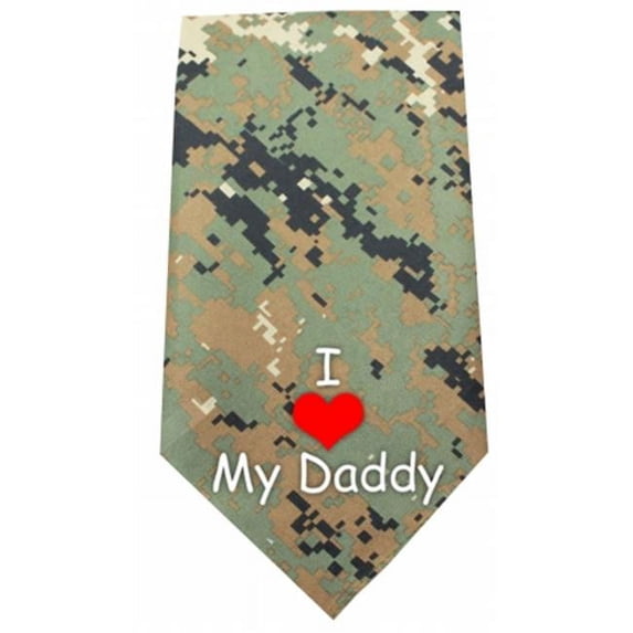 Mirage Pet Products I Love Daddy Screen Print Bandana, Digital Camo