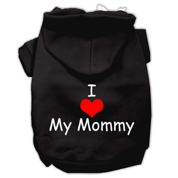 Pet, Dog  Cat Hoodie Screen Printed, "I Love My Mommy"